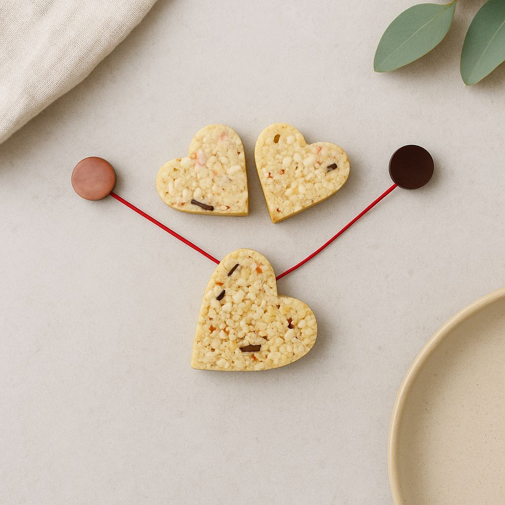 Lagunarte Puerto Rican Jewelry Set featuring heart-shaped pieces with red string and round clasps