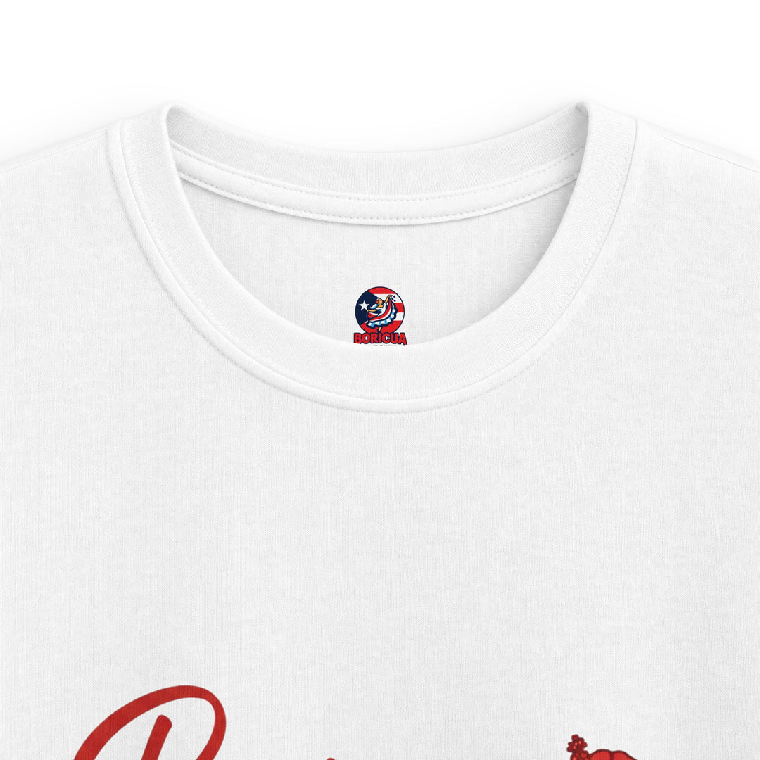 Kids Tee — "Boricua Gift Shop" Floral Puerto Rican Pride Shirt