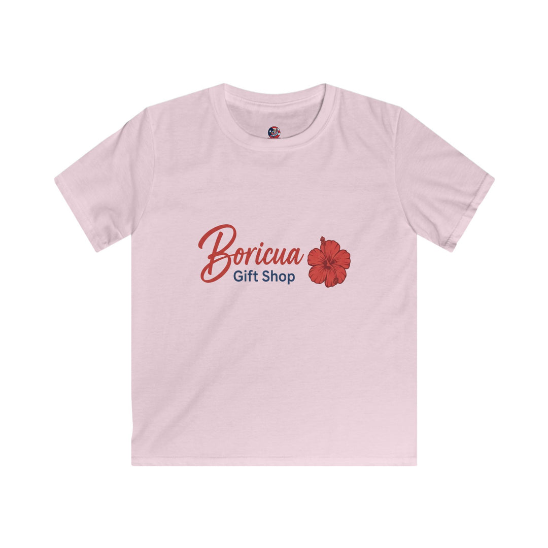 Kids Tee — "Boricua Gift Shop" Floral Puerto Rican Pride Shirt