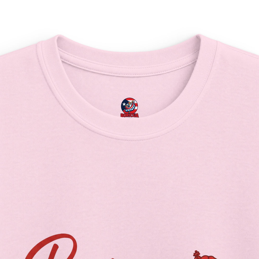 Kids Tee — "Boricua Gift Shop" Floral Puerto Rican Pride Shirt