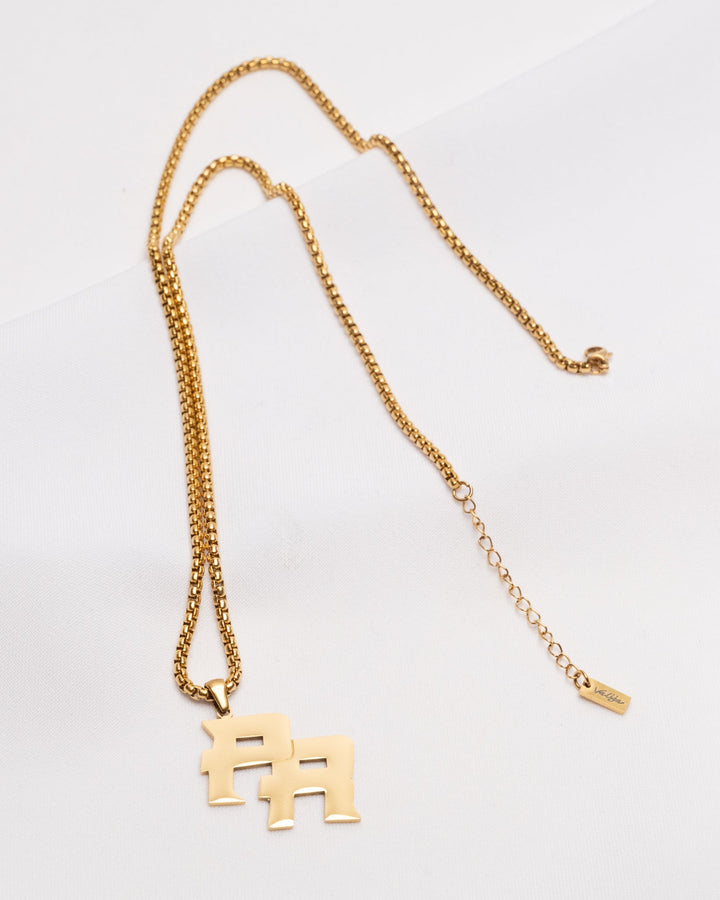 18K Gold Plated PR Logo Necklace – Puerto Rican Pride