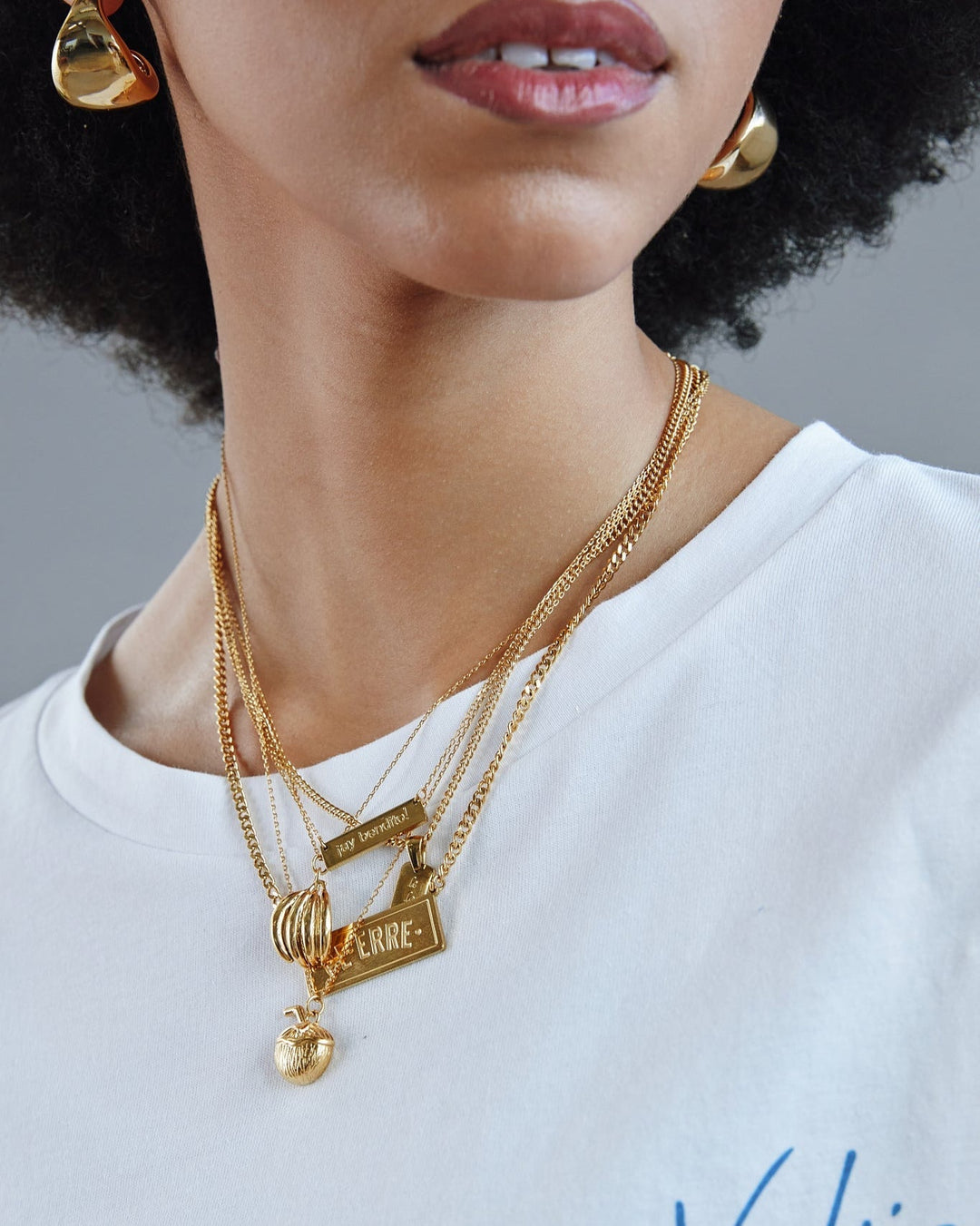 18K Gold Plated Coco Coconut Drink Pendant Necklace