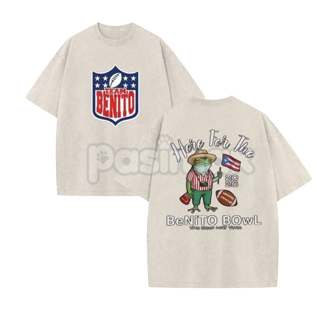 Benito Bowl 2026 Vintage Washed Graphic Tee – Retro Streetwear