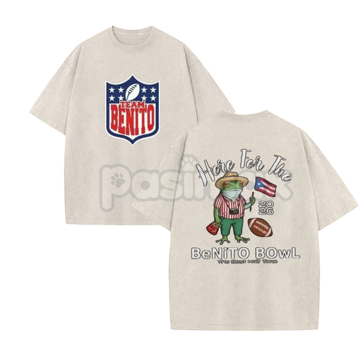 Benito Bowl 2026 Vintage Washed Graphic Tee – Retro Streetwear