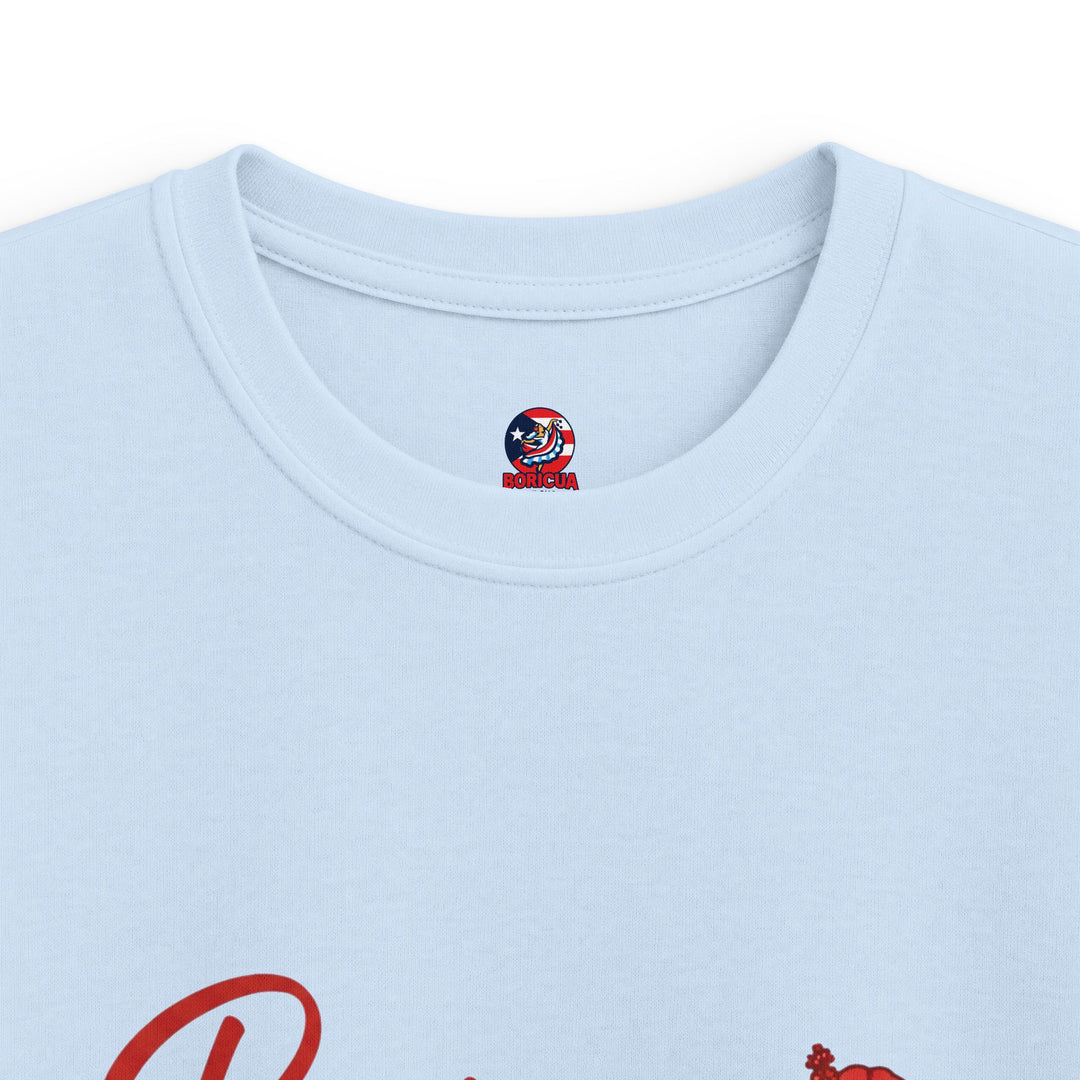 Kids Tee — "Boricua Gift Shop" Floral Puerto Rican Pride Shirt