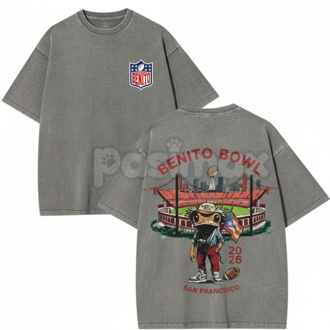 Benito Bowl 2026 Vintage Washed Graphic Tee – Retro Music Merch