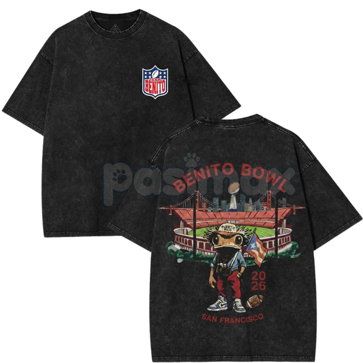 Benito Bowl 2026 Vintage Washed Graphic Tee – Retro Music Merch