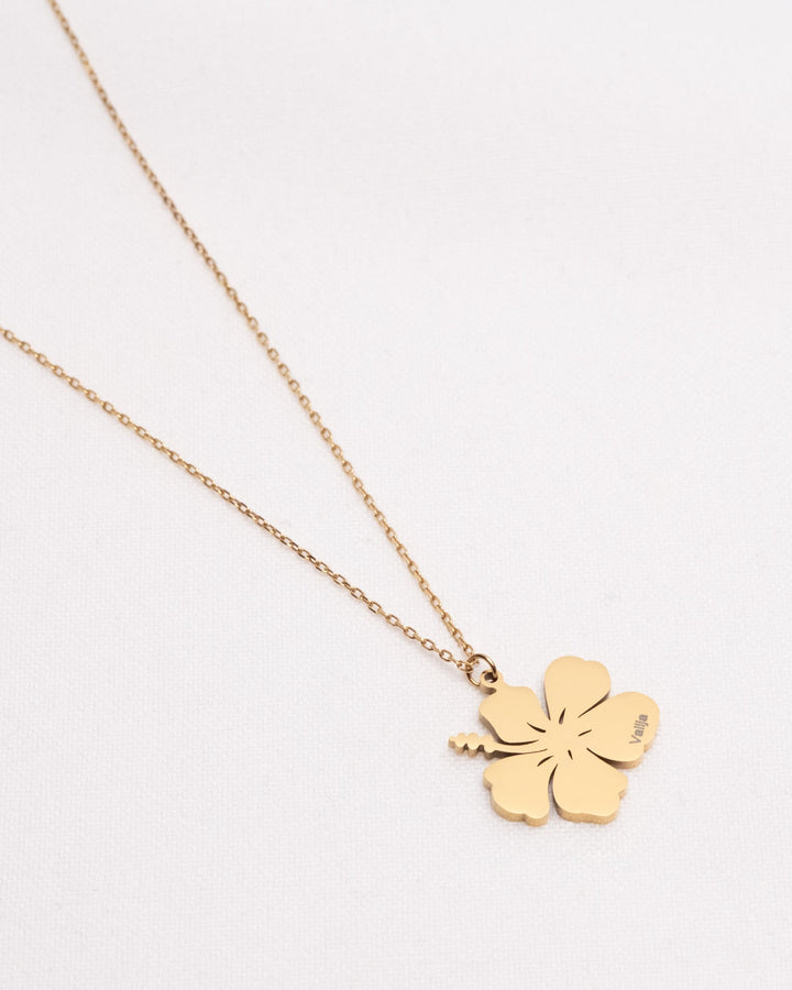 18K Gold Plated Flor de Maga Necklace – Puerto Rican Flower
