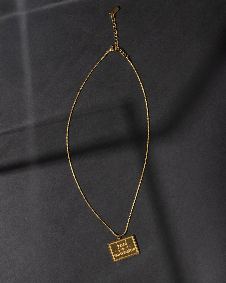 18K Gold Plated Sanse Necklace | Calle San Sebastián Pendant