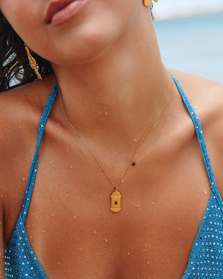 18K Plated Garita Necklace