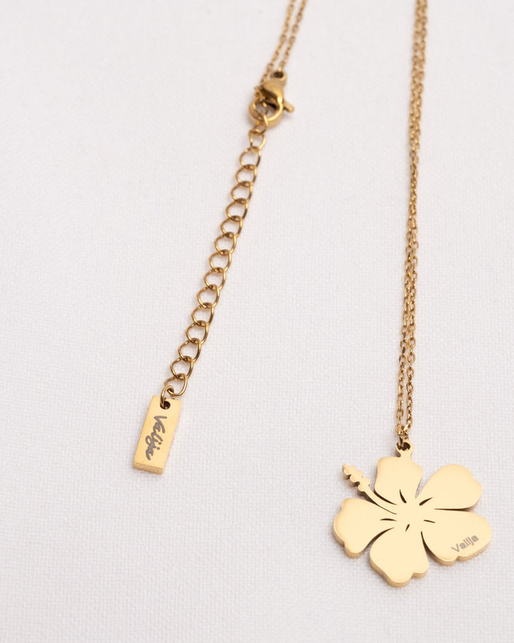 18K Gold Plated Flor de Maga Necklace – Puerto Rican Flower