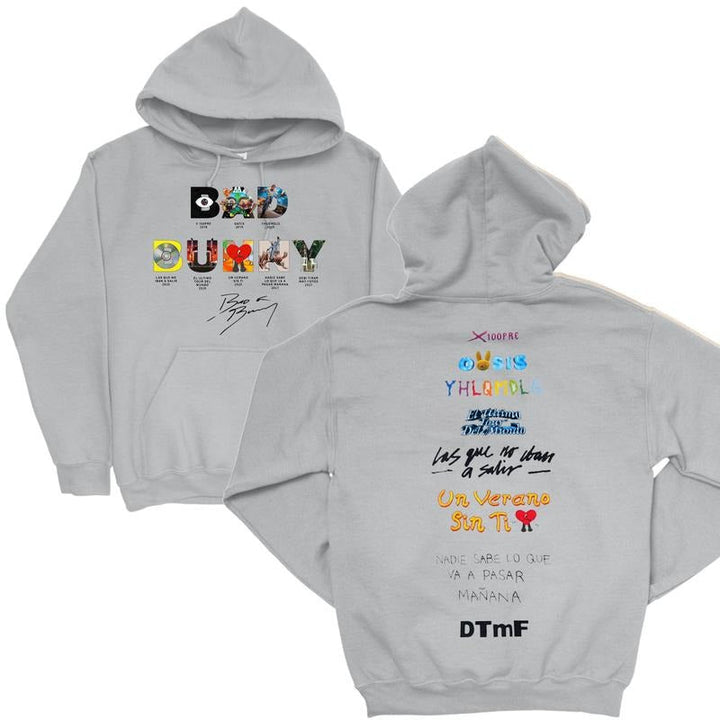 Bad Bunny Words Album 2-Sides Hoodie