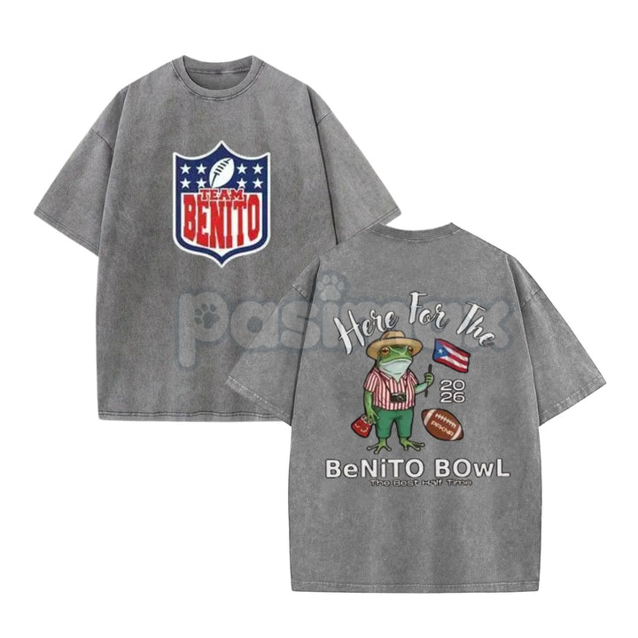 Benito Bowl 2026 Vintage Washed Graphic Tee – Retro Streetwear