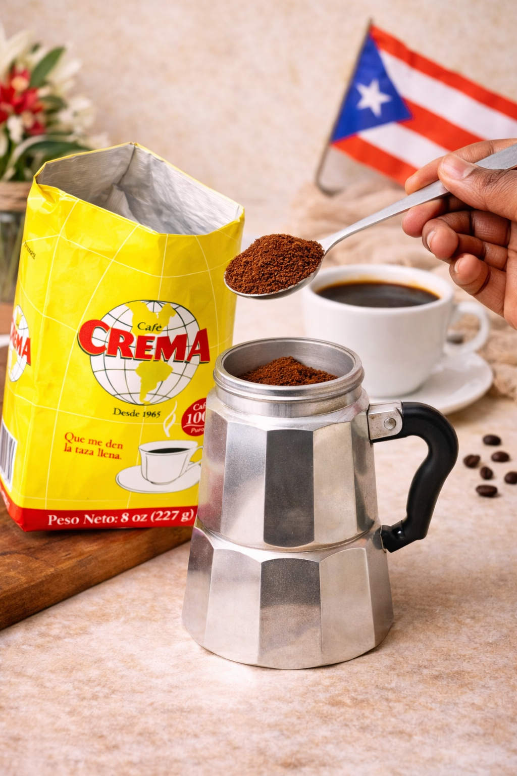 Café Crema – Puerto Rican Ground Coffee 8 oz