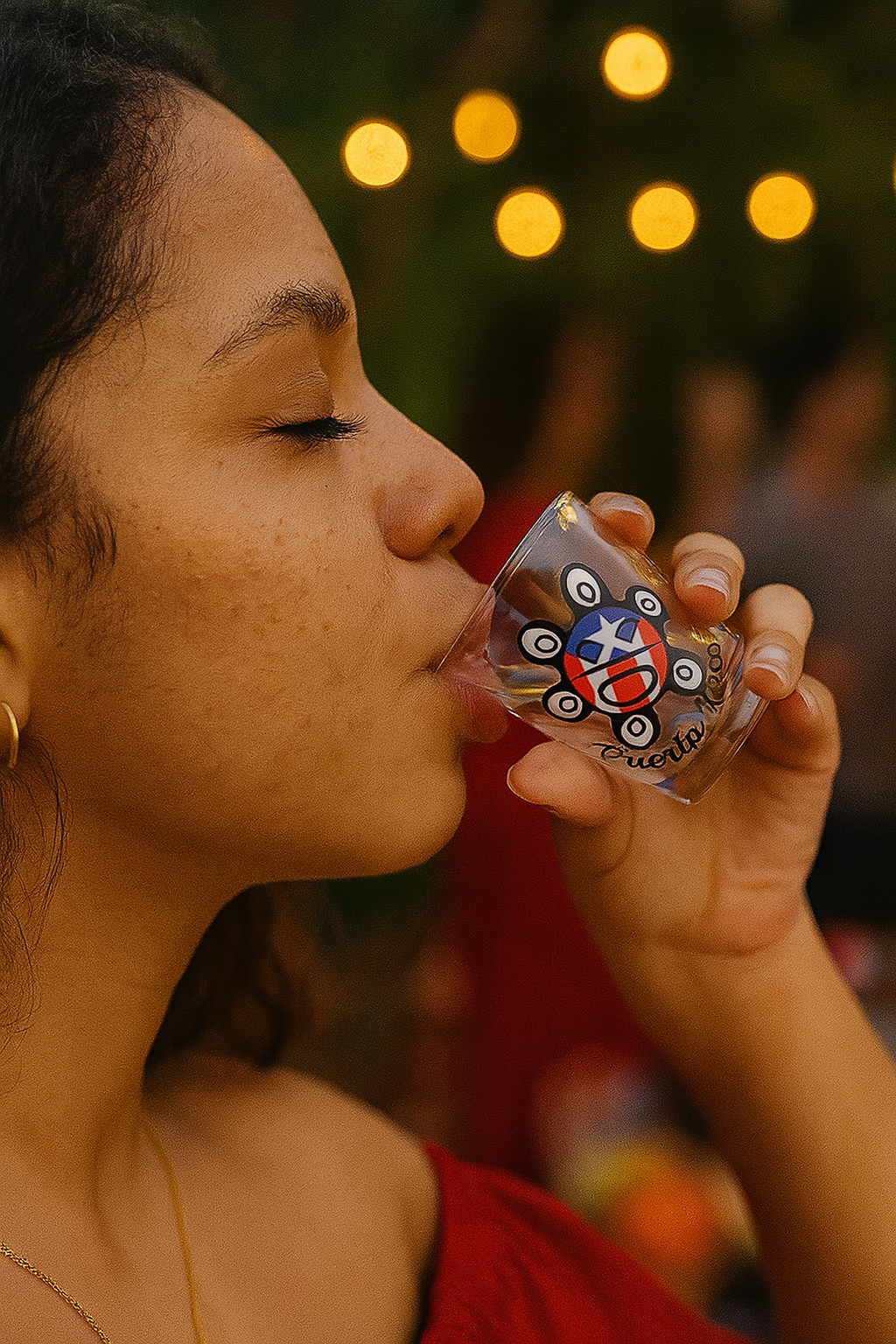 Sol Taíno Puerto Rico Shot Glass