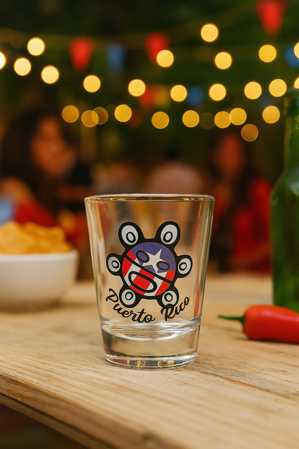 Sol Taíno Puerto Rico Shot Glass