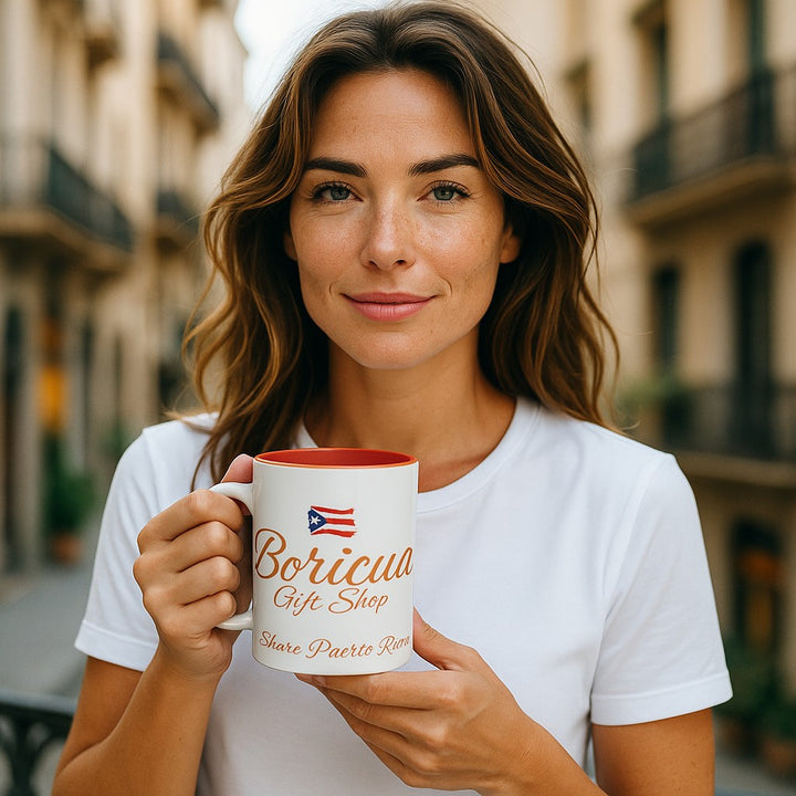 Prideful Boricua Accent Coffee Mug – Celebrate Puerto Rican Heritage – 11oz & 15oz