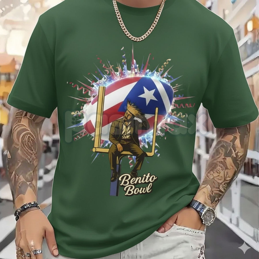 Benito Bowl Football Helmet Star T-Shirt