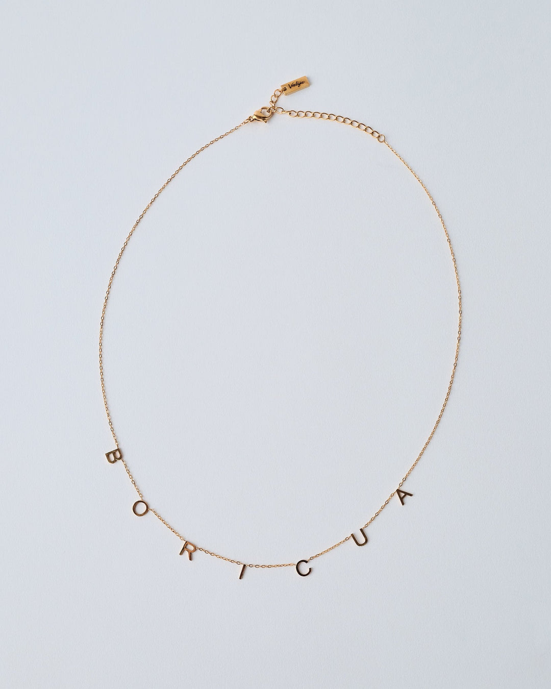 18K Plated BORICUA Necklace