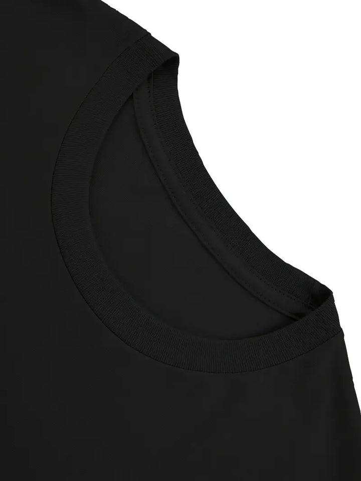 Black Puerto Rican heritage t-shirt with crew neck detail from Boricua Gift Shop