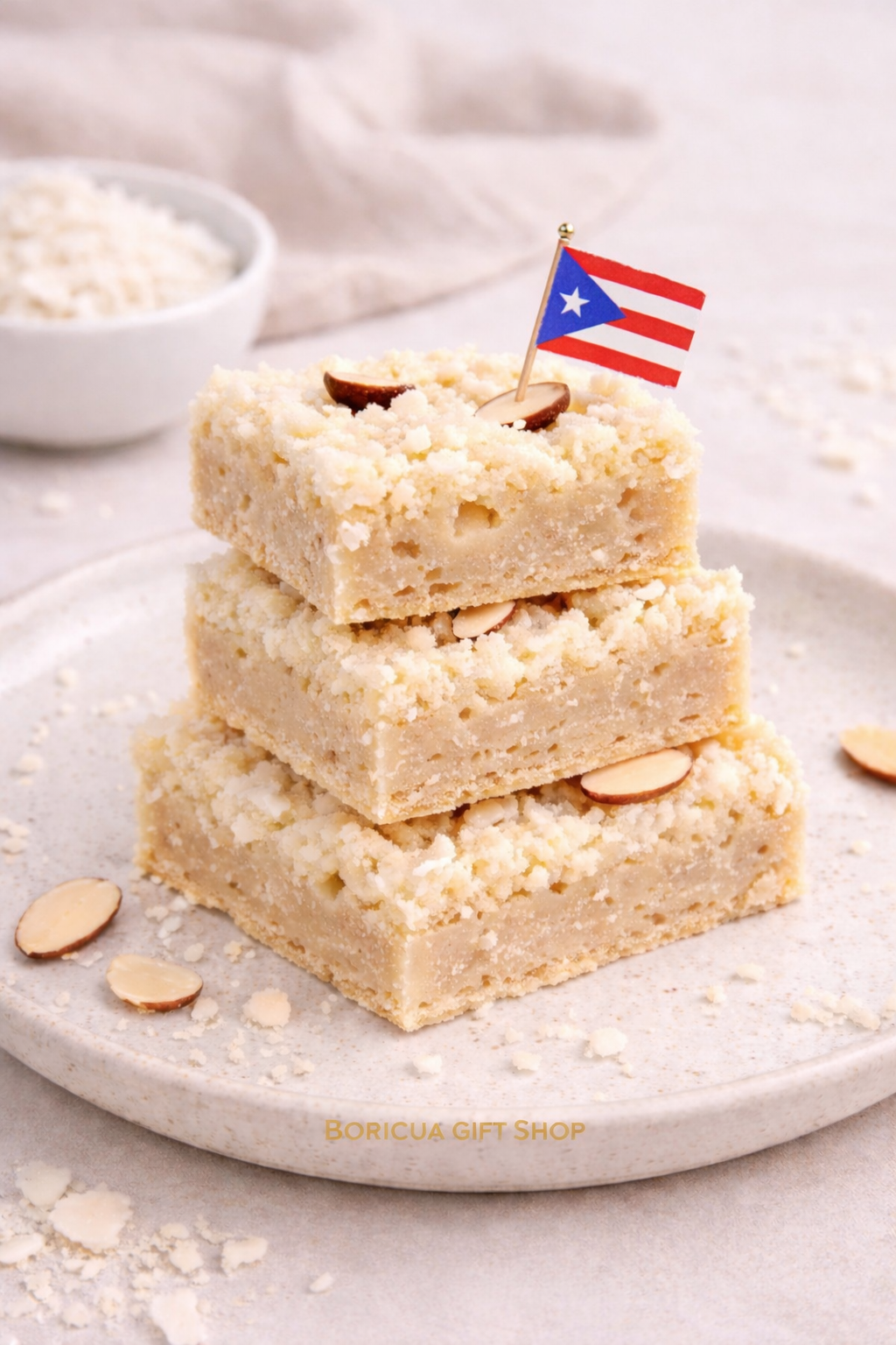 Coconut candy, sweet and chewy, from Boricua Gift Shop, Puerto Rico
