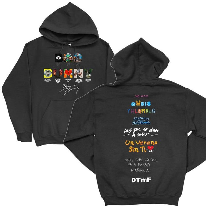 Bad Bunny Words Album 2-Sides Hoodie