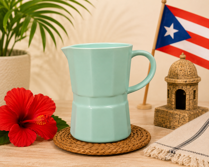 Mint green coffee ceramic mug with a stylish design for enjoying beverages