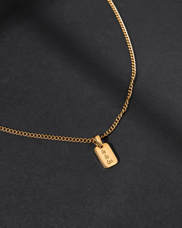 Valija 18K plated Lelolai necklace with a delicate pendant on a chain for elegant styles