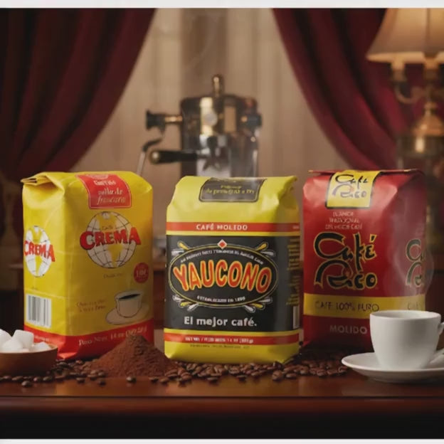 Coffee Gift Set - Crema, Yaucono, Café Rico