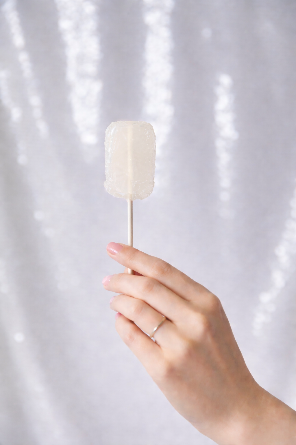 Boricua coconut lollipop from Puerto Rico on a stick