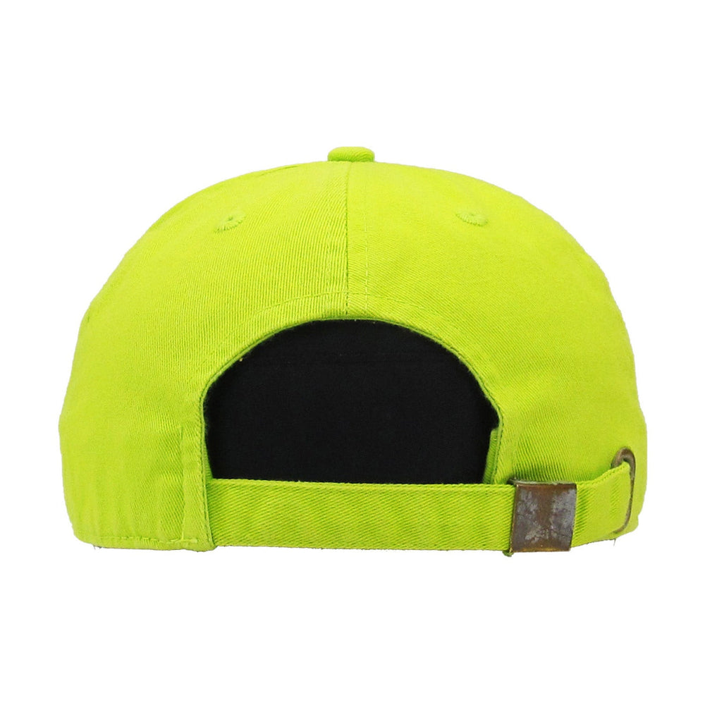 Bright yellow Peligro Sports hat featuring an adjustable back, perfect for Puerto Rico enthusiasts