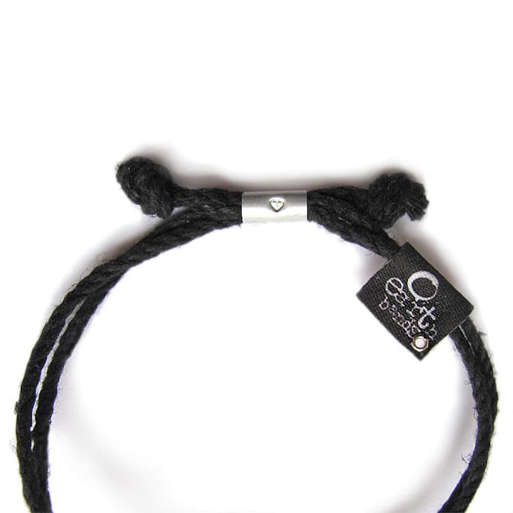 Black Earth Bands resilience cultural bracelet with adjustable fit and heart detail for meaningful wear