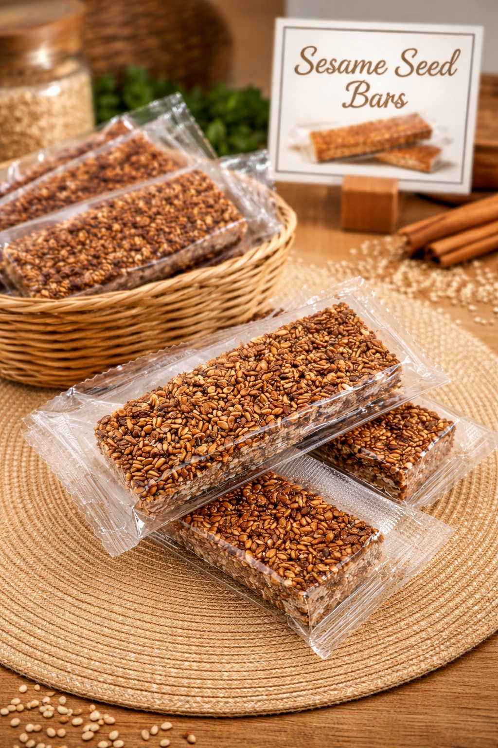 Sesame seed candy bars from Boricua Gift Shop, a traditional Puerto Rican treat