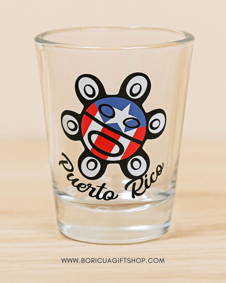 Sol Taíno Puerto Rico Shot Glass