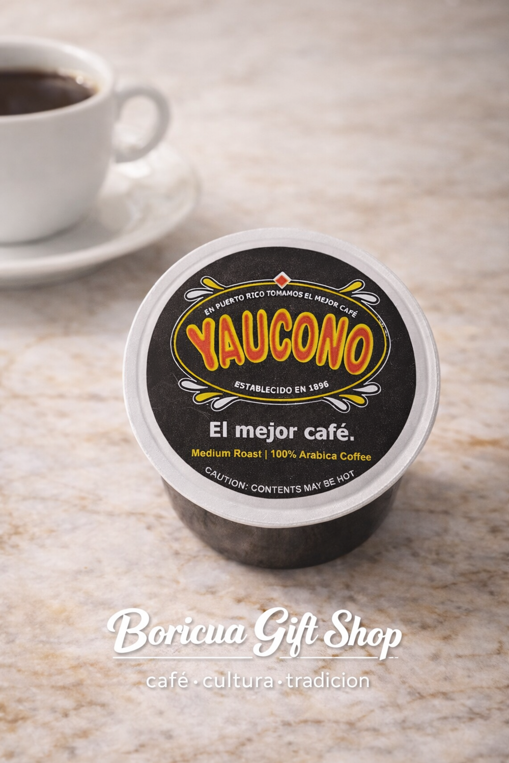 Yaucono Medium Roast K-Cups for a flavorful Puerto Rican coffee experience